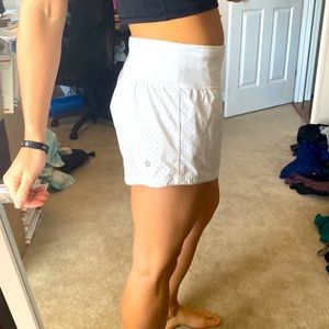Lululemon White Shorts 6
